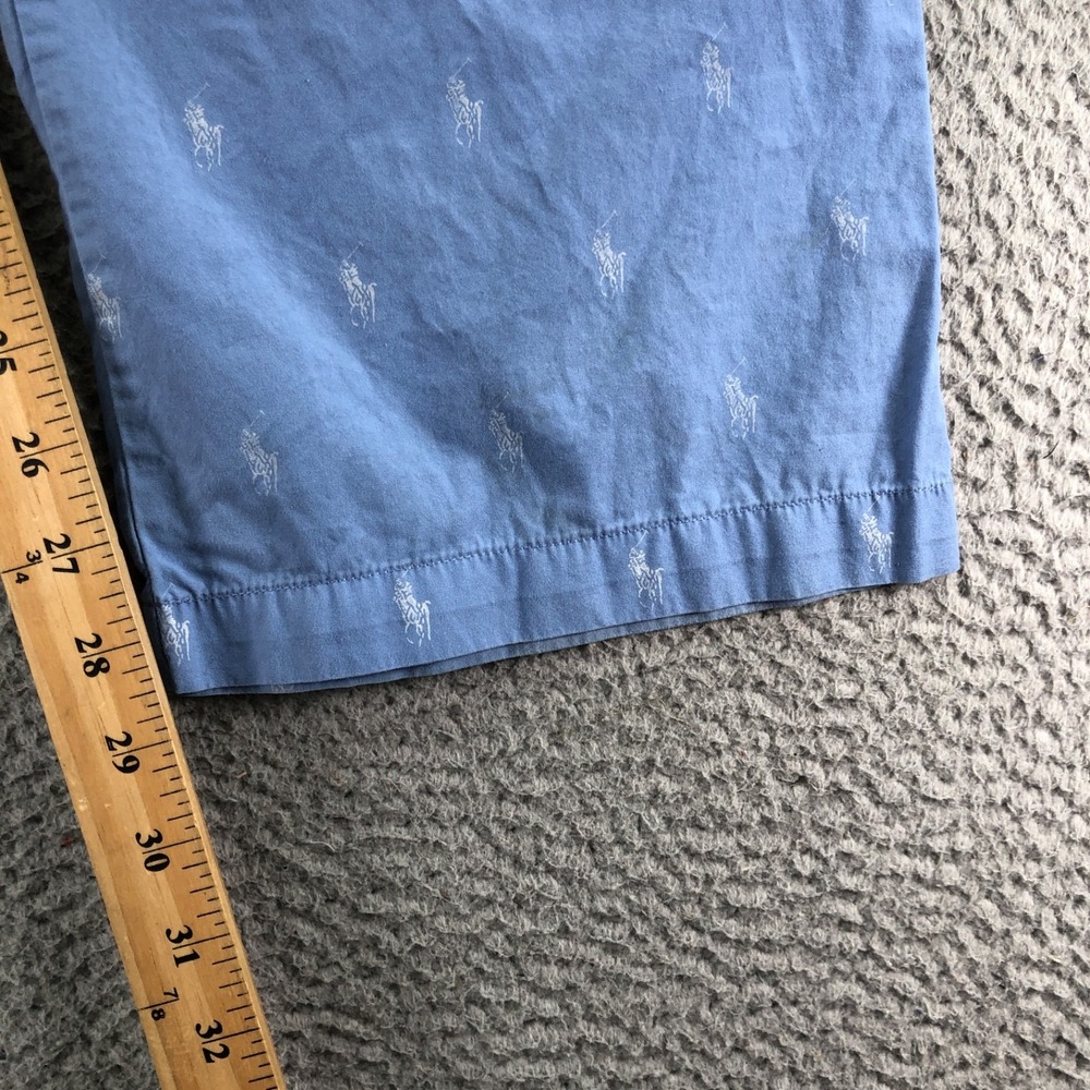 Polo Ralph Lauren Pajama Pants Men Extra Large Blue All Over Print AOP Pony - Picture 10 of 12
